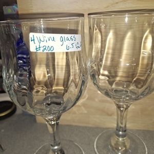 Wine glasses footed stem glass